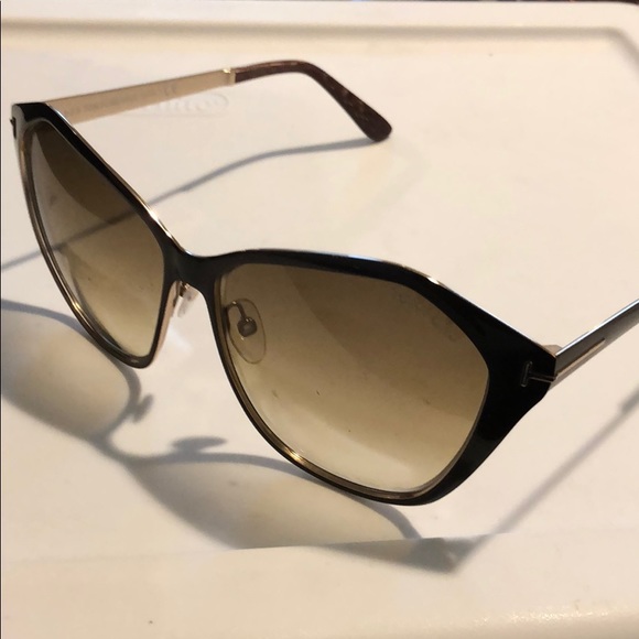 Tom Ford Metal Frame Oversized Sunglasses